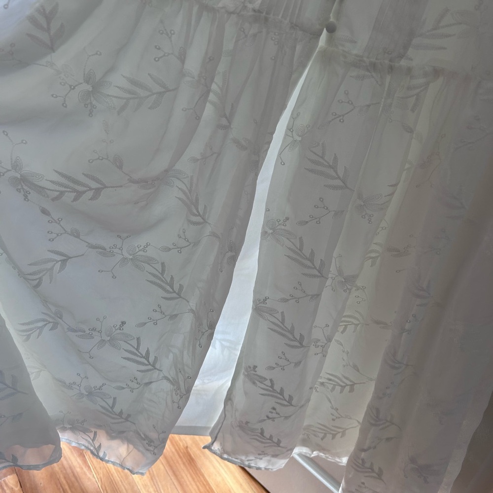Lulus Time Well Spent Maxi Length Floral Embroidered Dress. Coastal. Cottage. - Picture 8 of 15